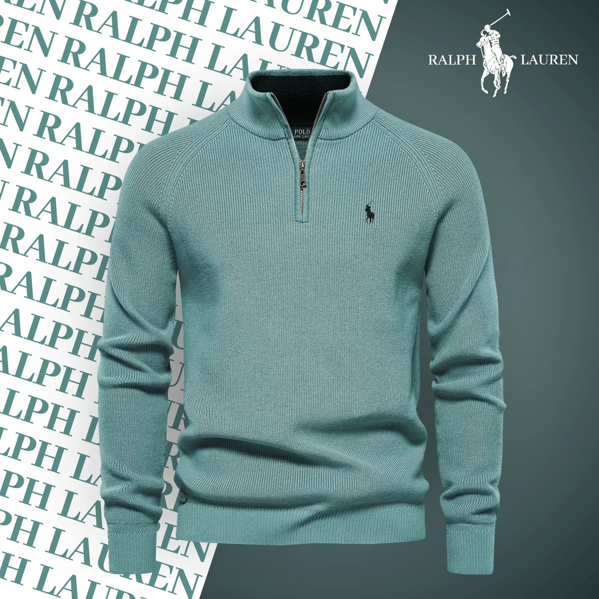 R&L Men’s Zip-Neck Jumper - CLEARANCE SALE