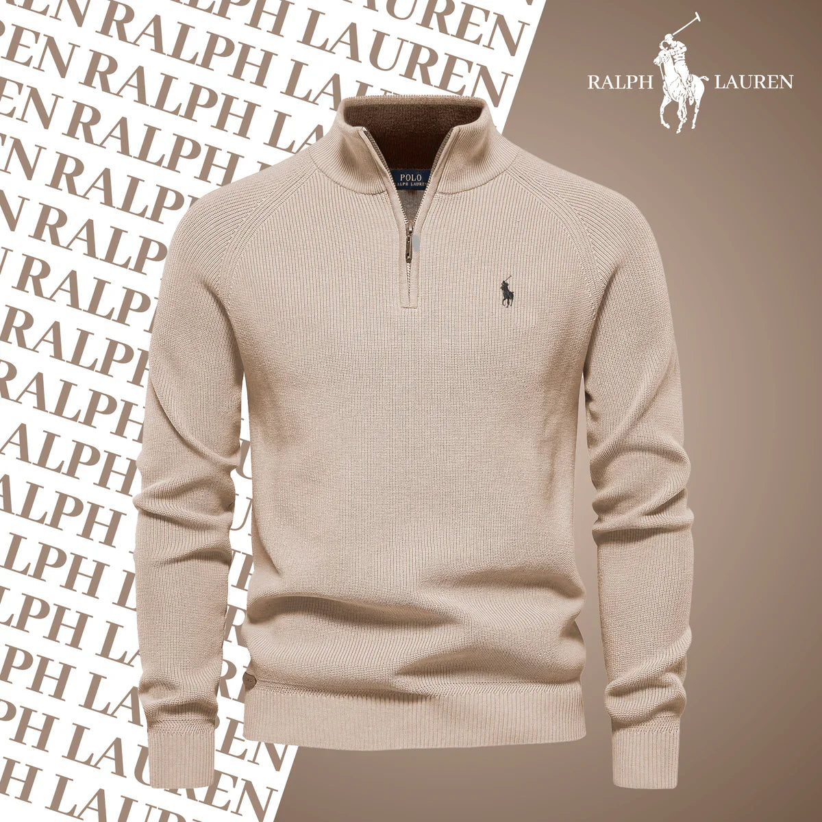 R&L Men’s Zip-Neck Jumper - CLEARANCE SALE