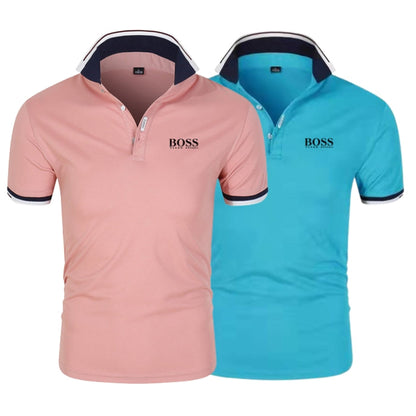 [Compra 1 y llévate 2] Kit Premiere de Camisetas Polo de H. Boss – Línea Profesional (pack de 2)