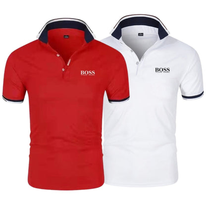 [Compra 1 y llévate 2] Kit Premiere de Camisetas Polo de H. Boss – Línea Profesional (pack de 2)