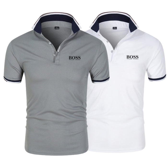[Compra 1 y llévate 2] Kit Premiere de Camisetas Polo de H. Boss – Línea Profesional (pack de 2)