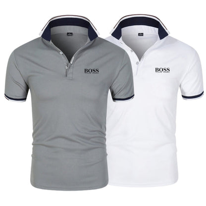 [Compra 1 y llévate 2] Kit Premiere de Camisetas Polo de H. Boss – Línea Profesional (pack de 2)