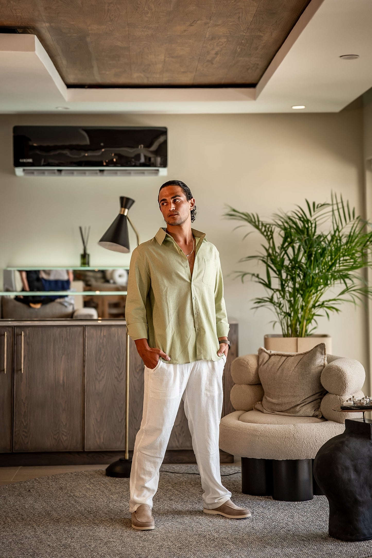 Combo Old Money de Lino (Manga Larga)