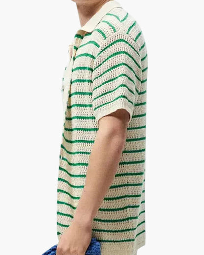 Marbella - Camisa de Botones Tejida